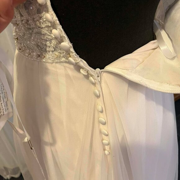 Long White Wedding Gown - Picture 5 of 6